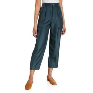 Vince Teal Ankle Cropped Pants